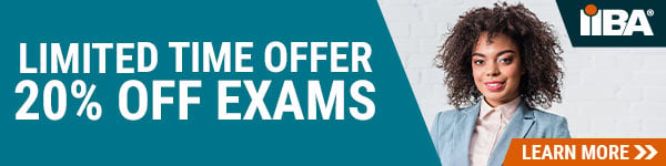 For a limited time save 20% on IIBA’s full suite of certification exams when you purchase the exam by December 31, 2021.* 